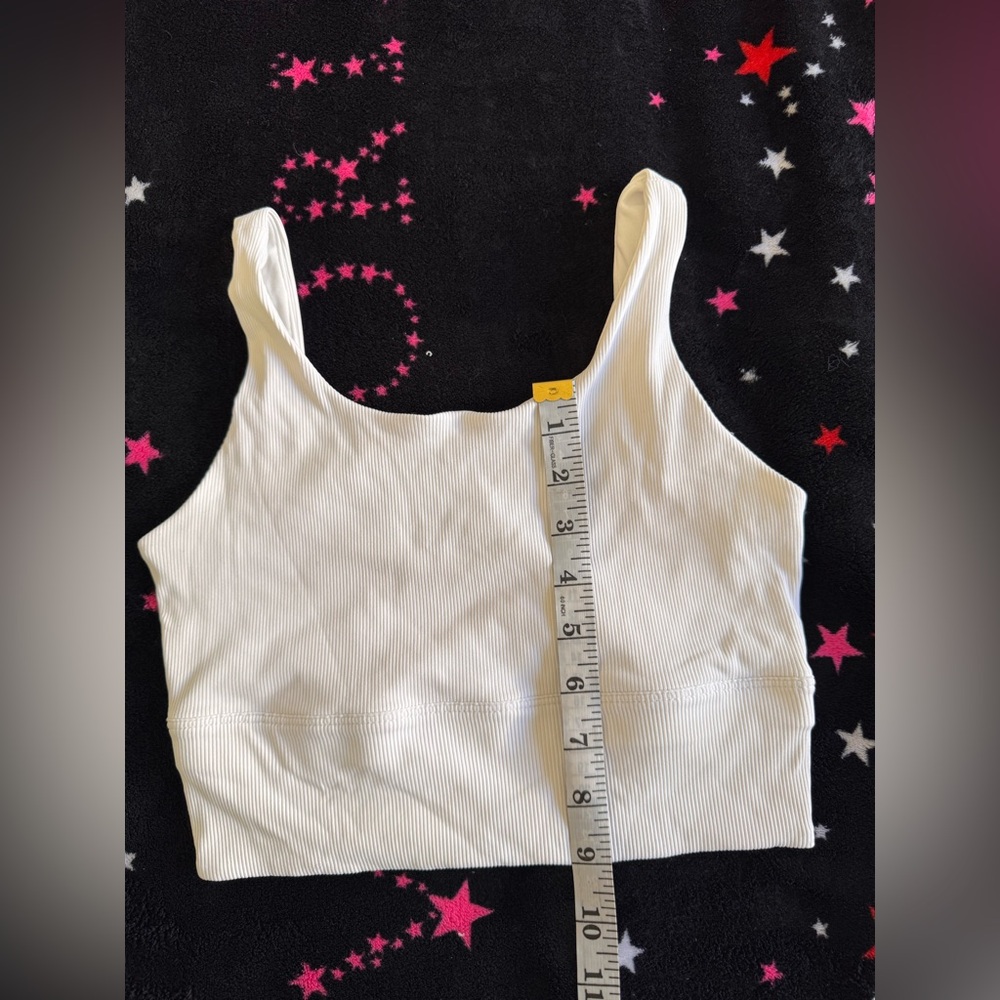 Nike White Ribbed Tank Top - Picture 7 of 7
